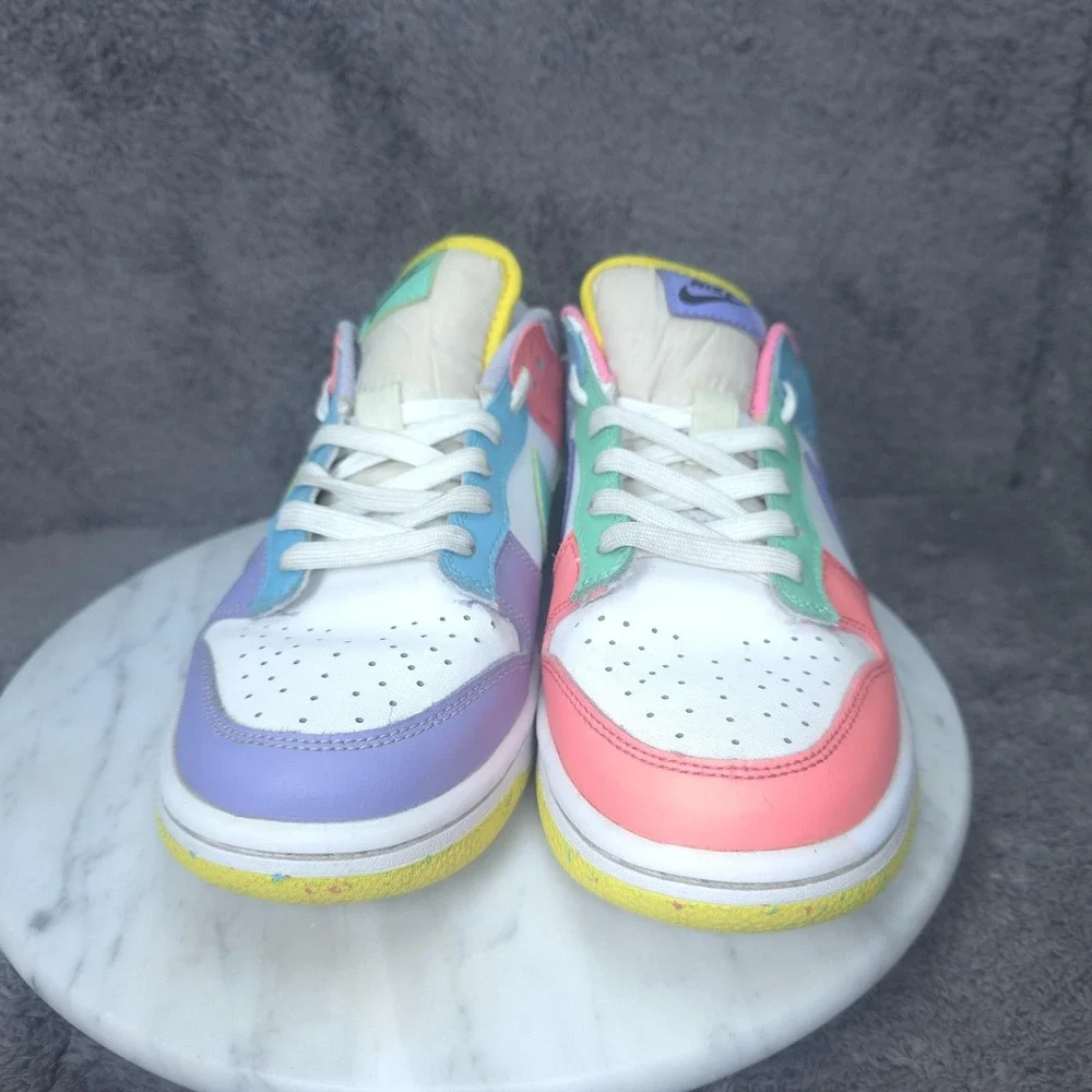 Nike Dunk Low Shoes Womens Size 8 Multicolor Pastel Easter Sneakers DD1872-100
